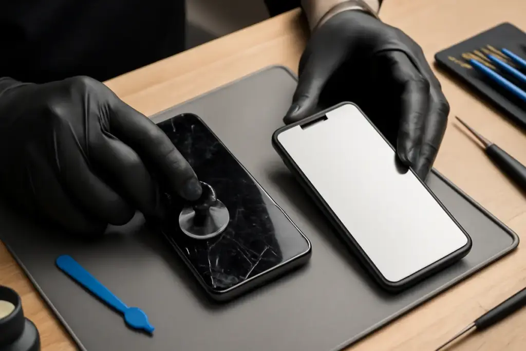 Sostituzione vetro iPhone scheggiato: come assicurarsi un risultato senza bolle e imperfezioni