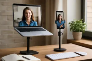 Supporti da tavolo regolabili: come trasformano la tua postazione per videochiamate perfette